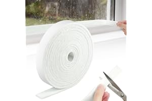 NUTKIT Condensation Absorbers Strip for Windows, Window Condensation Absorbers Strips, Reusable Window-Moisture Absorbing Tape for Remover Water on The Windows, Glass, Doors (White, 2cm*4m)