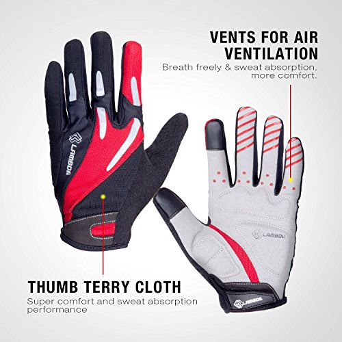 4ucycling Touchscreen Fahrradhandschuhe mit Gel Padded Super Atmungsaktiv Radsport Handschuhe - 7