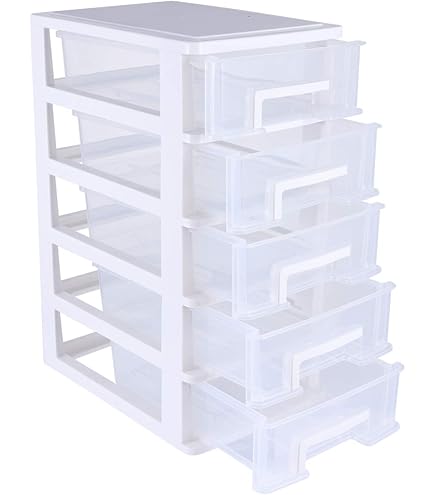 Cassettiera Verde Con 4 Cassetti - Per Ufficio E Casa, 25.9x38.2x29 Cm - Foto 7