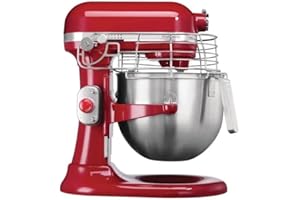 KitchenAid Professional 325 W Stand Mixer 6.9 Litre, Red, Ten Speed 40-200 rpm, Cake Mixer with Bowl - Includes Whisk, Beater and Dough Hook - 5KSM7990XBER, CB576