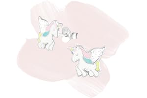 Laimons Pendientes para mujer Pieza de puzle plana Brillante Plata de ley 942