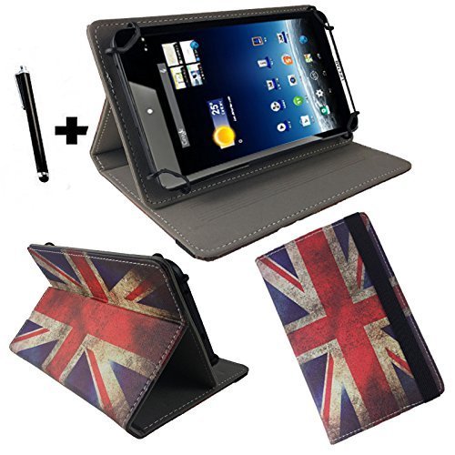 Aldi Medion lifetab S8312 MD98989 20,32cm 8 zoll Union Jack / England Retro Tablet PC Tasche mit Standfunktion + Touch Pen - 8 zoll England Flagge
