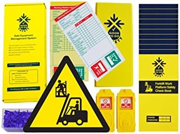 Good to Go Safety51350 Forklift Working Platform Daily Kit, 2 tags, 300 seals, 11 Check Books and 1 wallet with pen