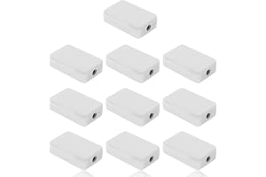 Grendosa liten, 10 st. distributionsbox utomhus vattentät, ABS elektronikhölje kopplingsdosa ytmonterad, kopplingsbox, kabelbox plastskydd kopplingsdosa för hem, kontorsprojekt, 55 x 35 x 15 mm