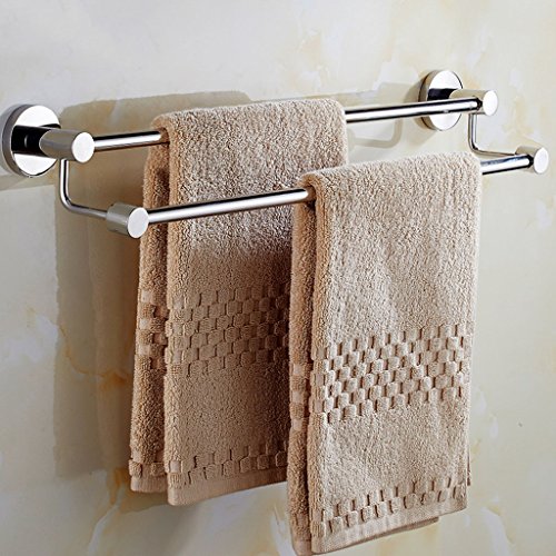 Preisvergleich Produktbild X_love Badezimmer-Edelstahl-Handtuchhalter, Handtuchhalter, Badezimmer-Aufhänger, doppelter Handtuchhalter, Badezimmer-Hardware-Zusätze (größe : 80cm)