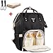 Produktbild Baby Wickelrucksack mit 2 Pcs Kinderwagen-haken und 1 Pcs Wickelunterlage, Multifunktionale Wasserdichte Wickeltasche mit große Kapazität und warme Tasche, Babytasche für Reise