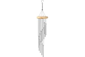 Ehuihuan Glockenspiel Windspiel Balkon, Klangspiel für Draußen, Windspiele für Draußen Drinnen Hängend Groß, Windspiele für den Garten mit 12 Windspiel Röhren, Garden Wind Chimes Outdoor Indoor 58cm