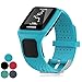 Produktbild iFeeker Zubehör Ersatz Soft Silikon Gel Uhrenarmband Armband Sport Armband für TomTom GPS Sportuhr Runner / Runner + HRM / Golfer / Cardio Multi-Sport GPS-Sportuhr (One Size)
