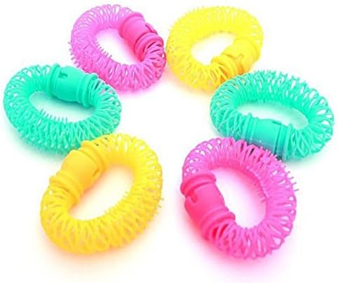 iiou Girls Beauty Plastic Circle Spiral Hair Curl Roll Ringlets Wave Hairdressing Curly Hairstyle Maker