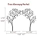 Vinyl Nursery Tree Decal Tree Canopy Portal Wall Sticker Tree Wall Graphic Wall Mural Home Art Decor White