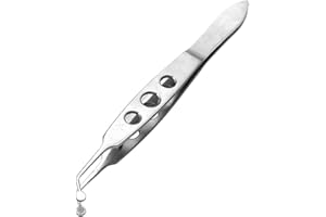 POFET Instrumentos oftálmicos para párpados, pinzas de masaje de glándulas tarsianas dobles