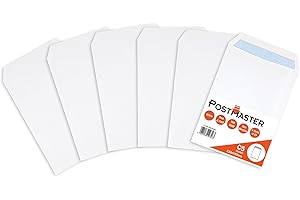 Postmaster A5 Envelopes Peel & Seal 100GSM White Paper - 25 Pack