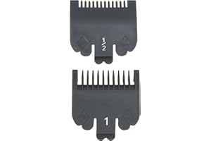 ZEROKIWI 2 Pieces Professional Hair Clipper Guard Guide Attachment Combs, 1.5mm, 3mm, 1/16", 1/8", Compatible with Wahl Standard Full-Sized 8148 1919 8504 Magic Clip Hair Clippers (Gray)