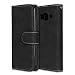 Produktbild Samsung Galaxy Core Prime SM-G360 G361 Hülle, Chreey Matt Leder Tasche Retro Handyhülle Magnet Flip Case mit Kartenfach Geldbörse Schutzhülle Etui [Schwarz]