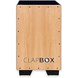 Clapbox Cajon CB11 -Black, Oak (H:50 W:30 L:30) - 3 Internal Snares