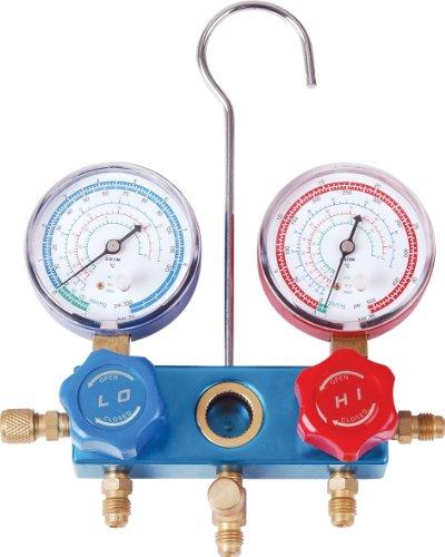 2 - Wege Monteurhilfe R22-134a-404a-410a inkl. Schauglas mit Schlauchset, NEU