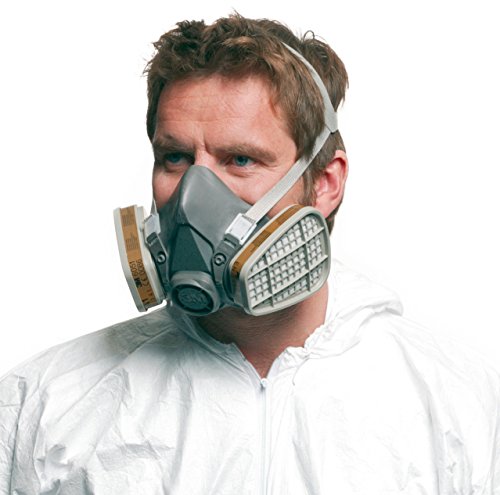 3M 6200M Half Face Mask Respirator, Reusable - Medium