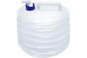 FOXNSK Collapsible Water Container, 5L 10L 15L Portable Folding Water Carrier with Tap, BPA Free Water Carrier Tanks - Water Storage for Camping, Hiking, Climbing, Outdoor, Fishing, Travel