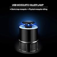 Meldors™ Electronic Led Mosquito Killer Lamps USB Powered UV LED Light Super Trap Mosquito Killer for Home Insect Killer Mosquito Killer Eco-Friendly Electric Mosquito Trap Device (Black)
