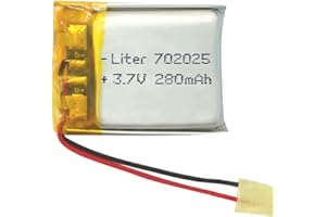 Bateria 702025 LiPo 3.7V 280mAh 1.036Wh 1S 5C Liter Energy Battery Akumulator dla Elektroniki ładowalny litowy polimerowy telefon - Nie nadaje się do sterowania radiowego 27x20x7mm (280mAh|702025)