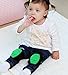 1 Pairs Soft Silicone Crawling Baby Knee Pads Protector Kids Knee Pad GREEN