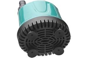 UIOYU Sattie Bomba de achique automática Industrial de 25W 1000LH, Plástica Turquesa, 220V-240V, para Barcos, Acuarios, Fuentes y más