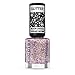 Rimmel London Glitter Nail Top Coat with Medium Coverage Shade Number 010, Every Day Lilac and Gold Sparkle
