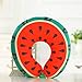Price comparison product image Hivel Fruit Style U Shape Travel Neck Pillow Soft Velour Cover for Head Support, Stress Relief,Airplane, Car, Home - Watermelon