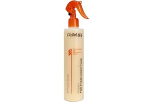 ‎FEMMAS FemMas Bi-Phase Arganöl Leave In Conditioner Sprühkur 320ml I 2 Phasen Feuchtigkeitsspray I Haarpflege-Spray ohne Ausspülen I für gefärbte und aufgehellte Haare I Anti-Frizz Detangler Haar-Kur