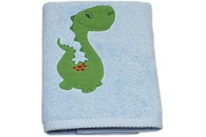 ROVACS Harwoods Dinosaur Childrens Embroidered Face Cloth, Blue