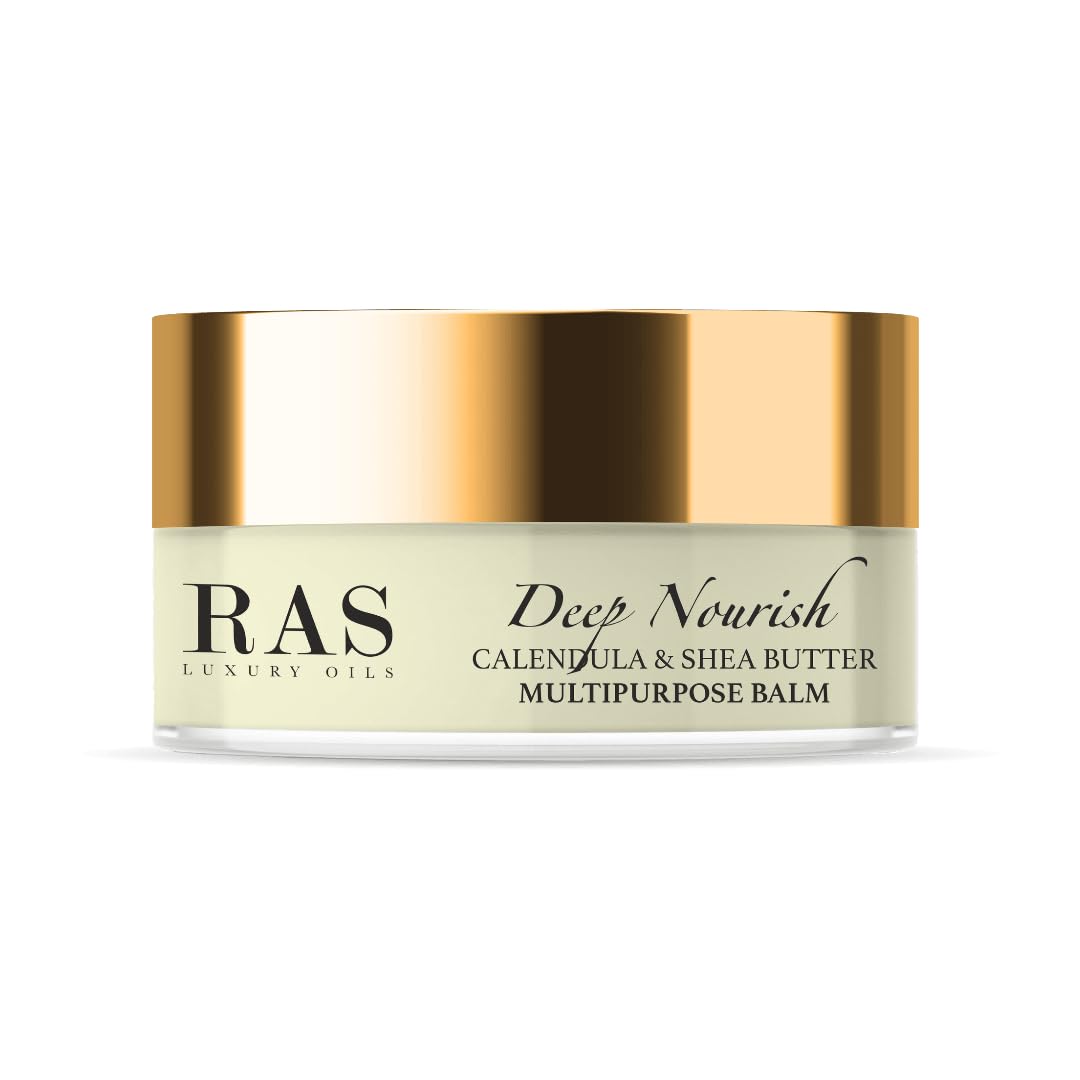 RAS Deep Nourish Butter Balm | Moisturizer for Face, Hair & Nails | Face Cream For Dry Skin, Lips,Scalp | Calendula & Hibiscu