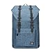 Produktbild Rucksack Damen Herren Vintage KAUKKO Reiserucksack Studenten Rucksack Laptop Rucksack für 14" Notebook Lässiger Daypacks Schultaschen of 2 Side Pockets für Wandern Reisen Camping (7Blau)