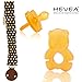 Produktbild HEVEA Beißring Panda Shape & Schnuller (rund) 3-36 Mo. in Bio-Qualität // Naturkautschuk natural rubber // Hevea Schnullerhalter aus 100% Bio-Baumwolle mit Namensschild