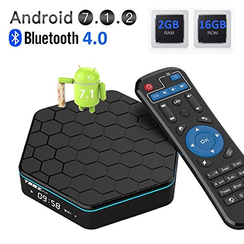 SleekView T95Z® Plus Android 7.1 Amlogic S912 Octa Core 2 GB RAM 16 GB ROM Mini Ordenador Soporte Resolución 4 K 2,4 G/5 G Dual WiFi 1000 M T95ZLAN BT 4.0
