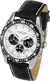 Jacques Lemans Herren-Armbanduhr XL Liverpool Chronograph Quarz Leder 1-1801B