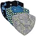 Pippi Baby-Boys Printed Bib (Pack of 3), Vallarta Blue, One Size