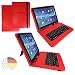Produktbild Medion Lifetab P10505 (MD 99984) - Qwertz Tastatur Tablet Tasche 10.1 mit Standfunktion - Deutsche Tastenbelegung - 10.1 Zoll Rot Tastatur