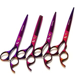4Pcs Beauty Salon Hair Cutting Thinning Scissors Tools Professional Hairdressing Scissors Styling Tool Set 7 Inches - Image 2