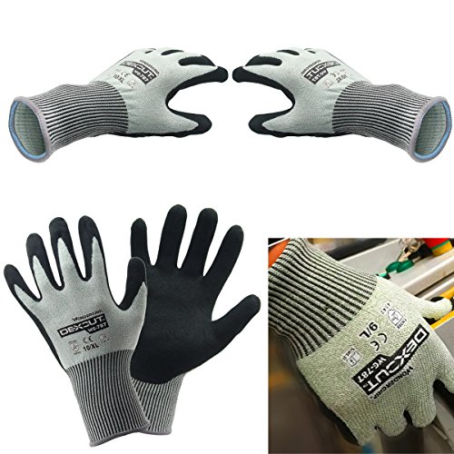 Evilandat-Wonder-Grip-WG-787-Schnittschutz-Arbeit-Handschuhe-Nitril-EN388-Stufe-5-Schutz