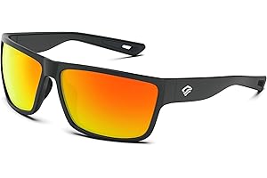 TOREGE Occhiali da sole sportivi polarizzati per Uomo Donna e donna Occhiali da sole da pesca da golf da ciclismo
