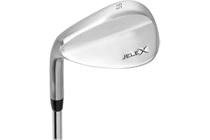 JELEX Golf Wedge Main gauche en acier inoxydable pour homme et femme Longueur 88-92 cm Angle de liaison 64° Poids 480 g Poignée ergonomique en caoutchouc