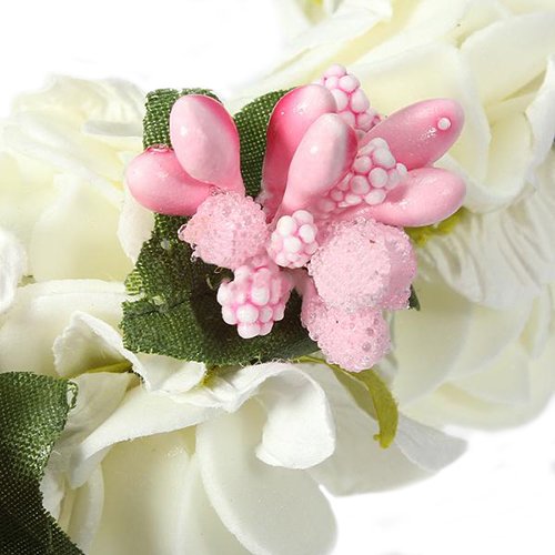 Katara weiß Blumen Boho Blumenstirnband Garland Festival Hochzeit Braut Haarband Kopfband Kranz, 1er Pack (1 x 1 Stück) - 3