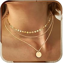 Balacoo Boho Holz Halskette Damen - Rustikaler Kreis Anhänger Mit Langer Kordel