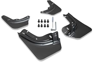 ‎CYBERBEANS CYBERBEANS Mud Flaps for Tesla Model Y Launch/Juniper 2025, Flexible Mud Flaps, No Drilling, Tape, Splash Guard, All Weather Protection, Mud Guard, 4 Pack