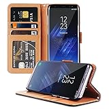 Samsung Galaxy S8 Hülle, ViViSun Wallet Ledertasche mit...