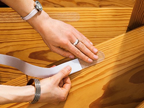 17 Anti-Rutsch-Streifen Treppe. Anti Rutsch Klebeband, transparent und selbstklebend. Rutschschutz Treppenstufen Streifen. Antirutschband Treppe statt Stufenmatten - 5