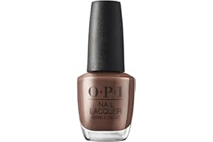OPI Nail Lacquer Esmalte uñas Duración hasta 7 días Manicura Profesional Tono marrón, Cliffside karaoke 15ml