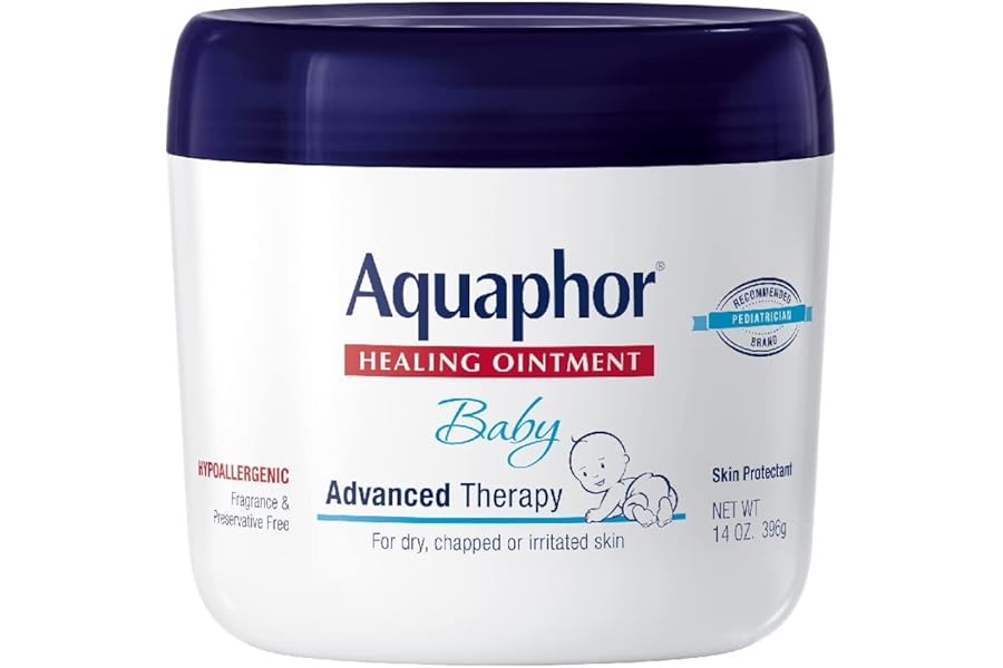 Aquaphor Baby Healing Ointment for Dry or Cracked Skin, Jar - 14 Oz