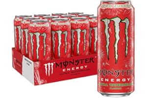Monster WATERMELON sapore di anguria confezione 12 unità 500ml - Totale 6 litri