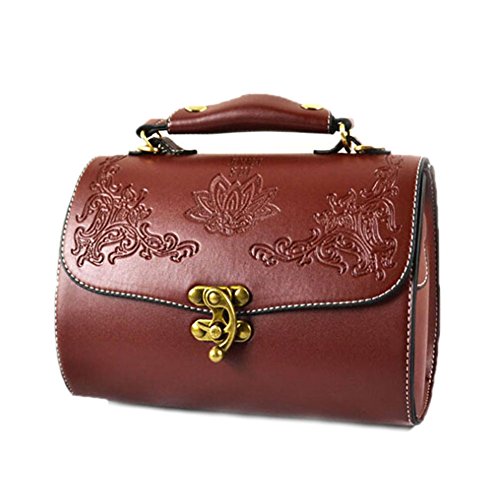 DELEY Mujer Vintage Antiguo Floral Bolsa De Asas Cruz Cuerpo Bolso De 